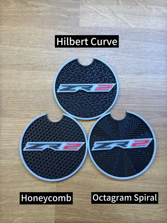 ZR2 Truck Coasters (Set of 2): Glow-in-the-Dark Chevy Silverado/Colorado Accessories