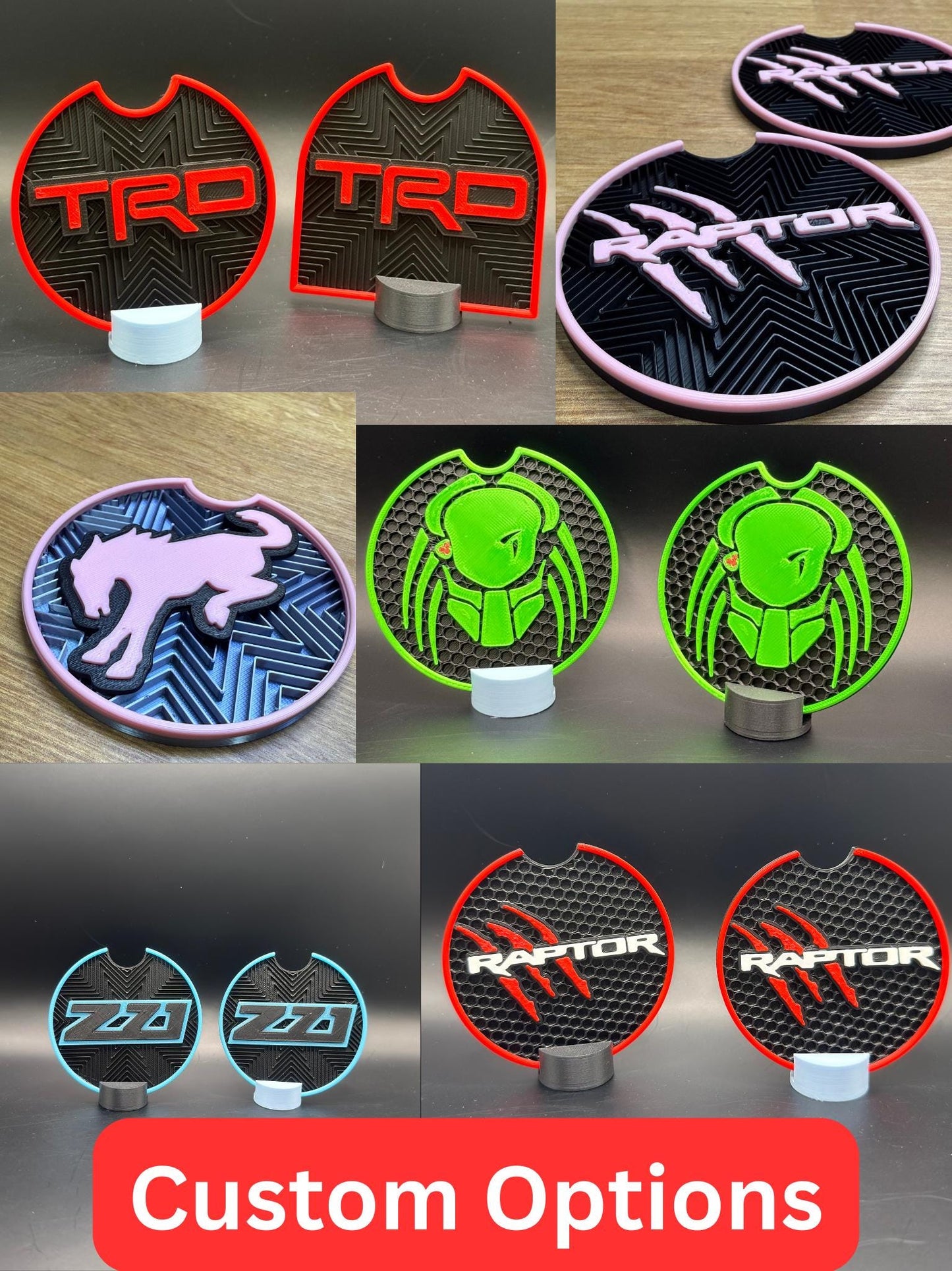 Glow in the Dark Coasters for Chevy Z71: Silverado, Tahoe, Suburban