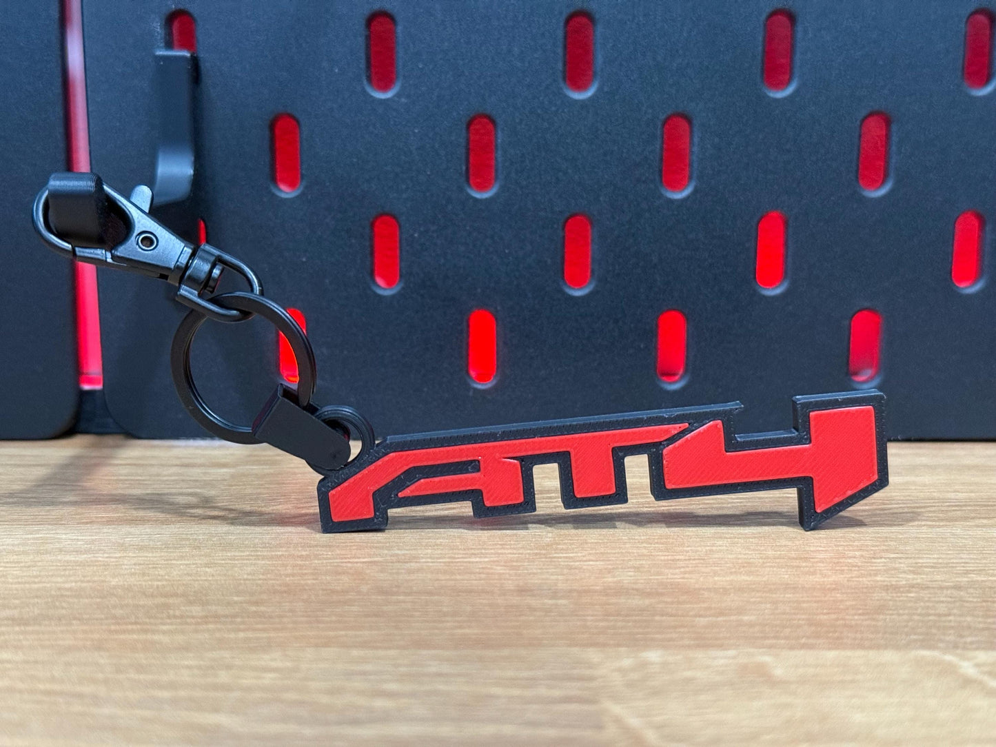 GMC AT4 Logo Keychain (Set of 2) - Glow in the Dark Truck Key Chain