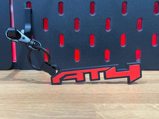 GMC AT4 Logo Keychain (Set of 2) - Glow in the Dark Truck Key Chain