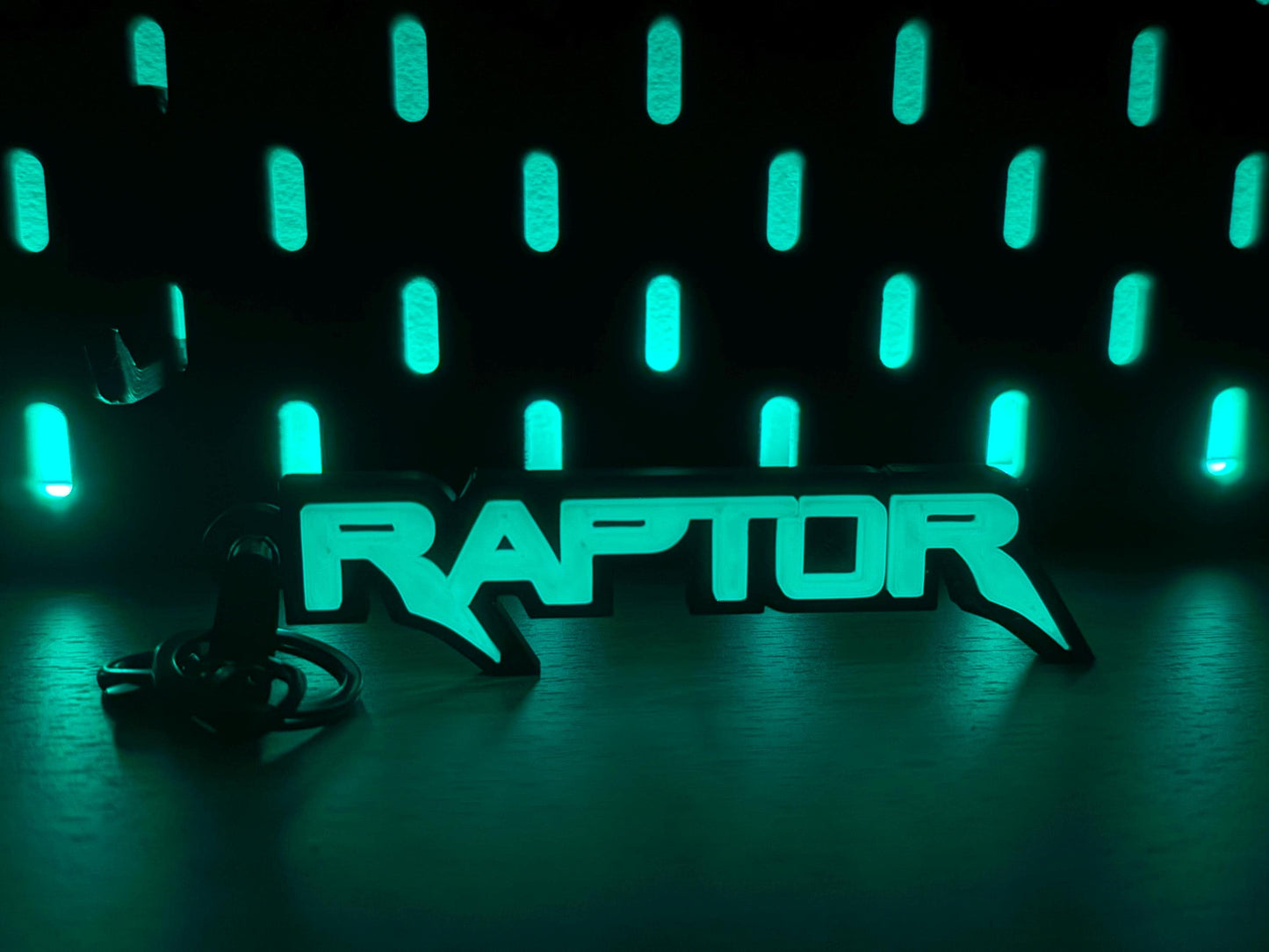 Ford Raptor Keychain Set: Glow-in-the-Dark Truck Accessories