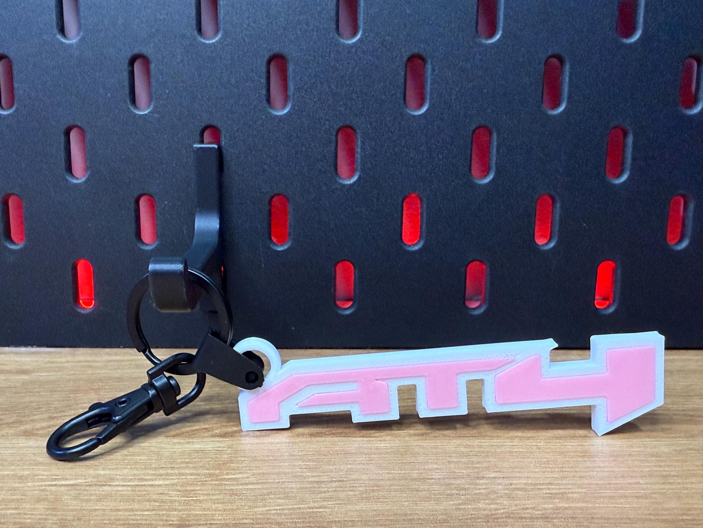 GMC AT4 Logo Keychain (Set of 2) - Glow in the Dark Truck Key Chain