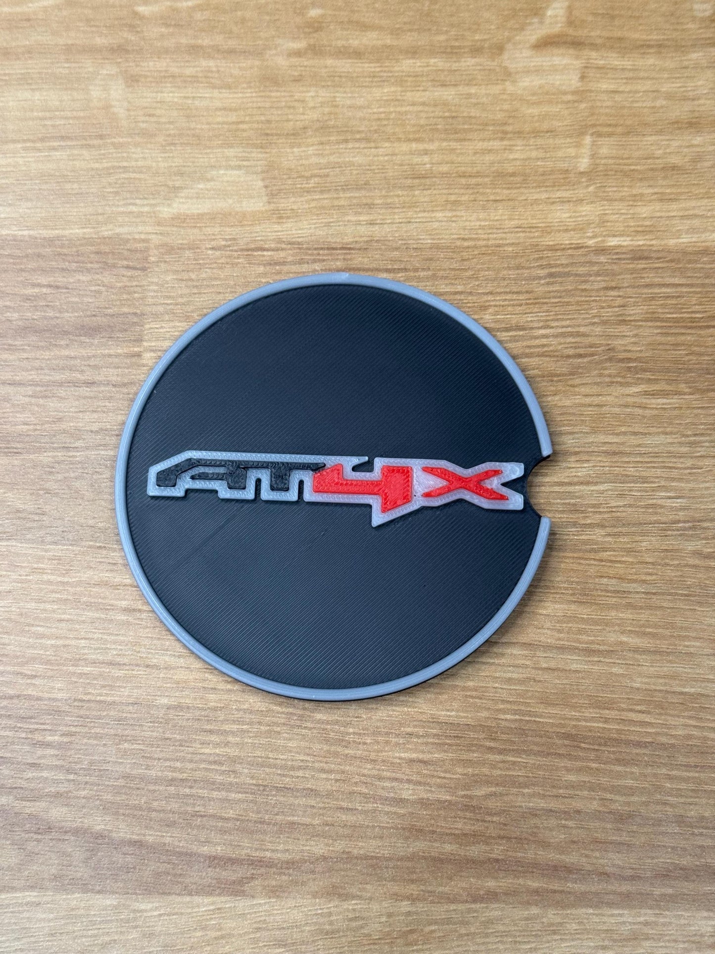 Glow-in-the-Dark Car Coasters for GMC AT4X – Spill-Collecting Design to Protect Your Vehicle. American Made!