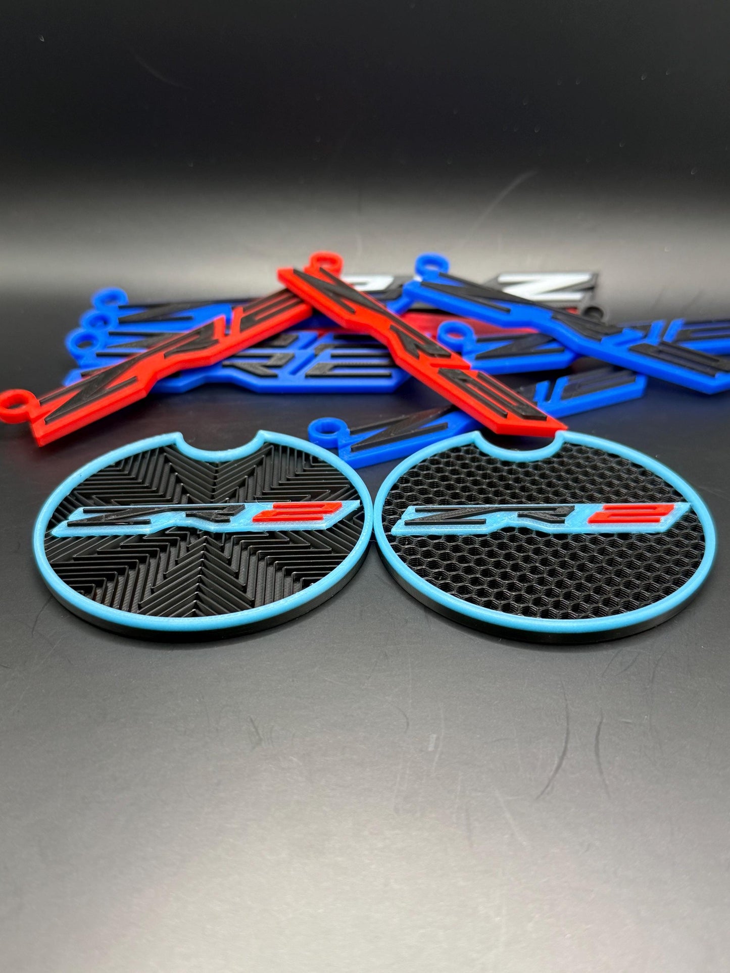 ZR2 Truck Coasters (Set of 2): Glow-in-the-Dark Chevy Silverado/Colorado Accessories