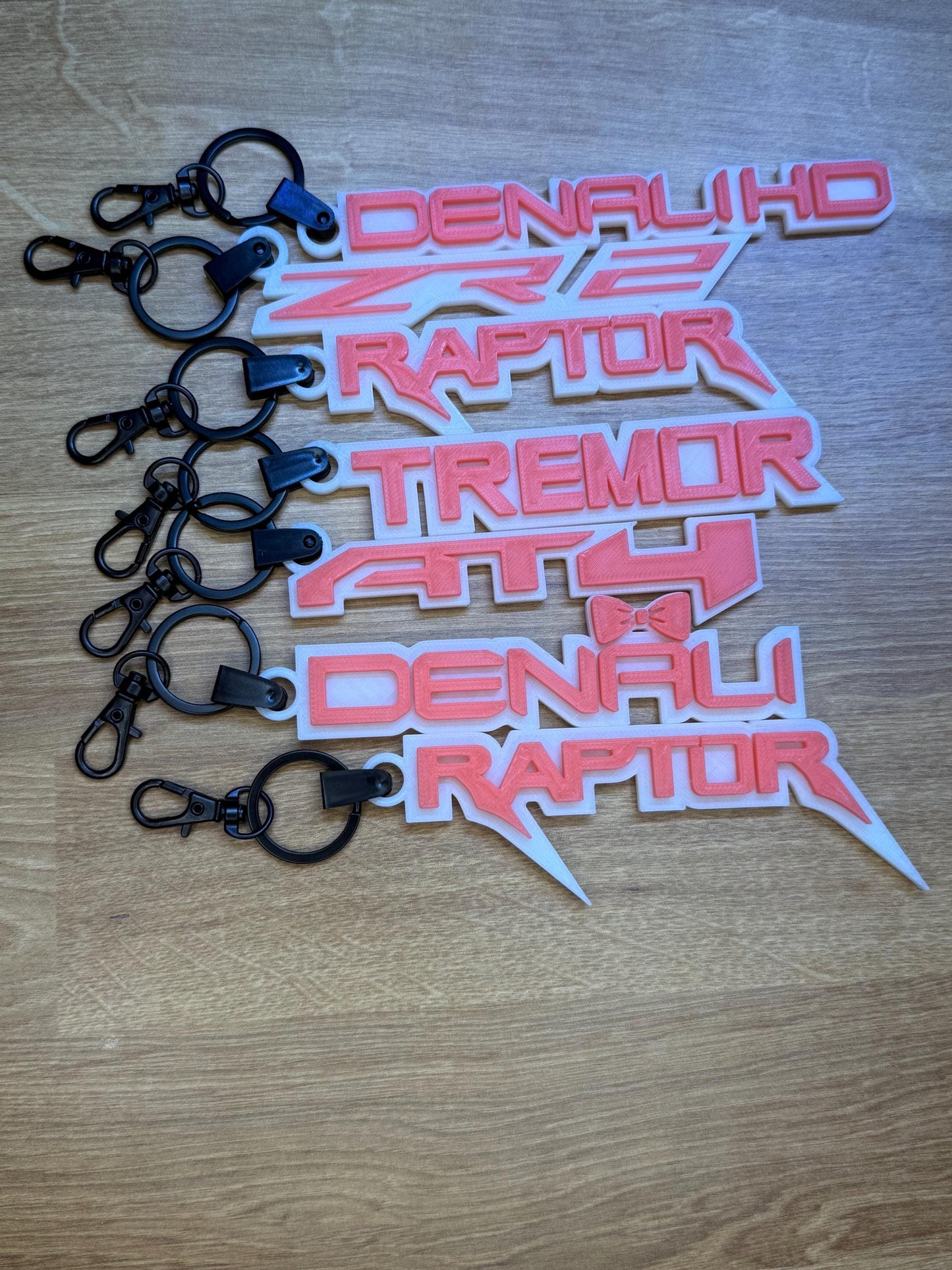 Chevrolet ZR2 Logo Keychain (Set of 2) - Glow in the Dark Car Accessories