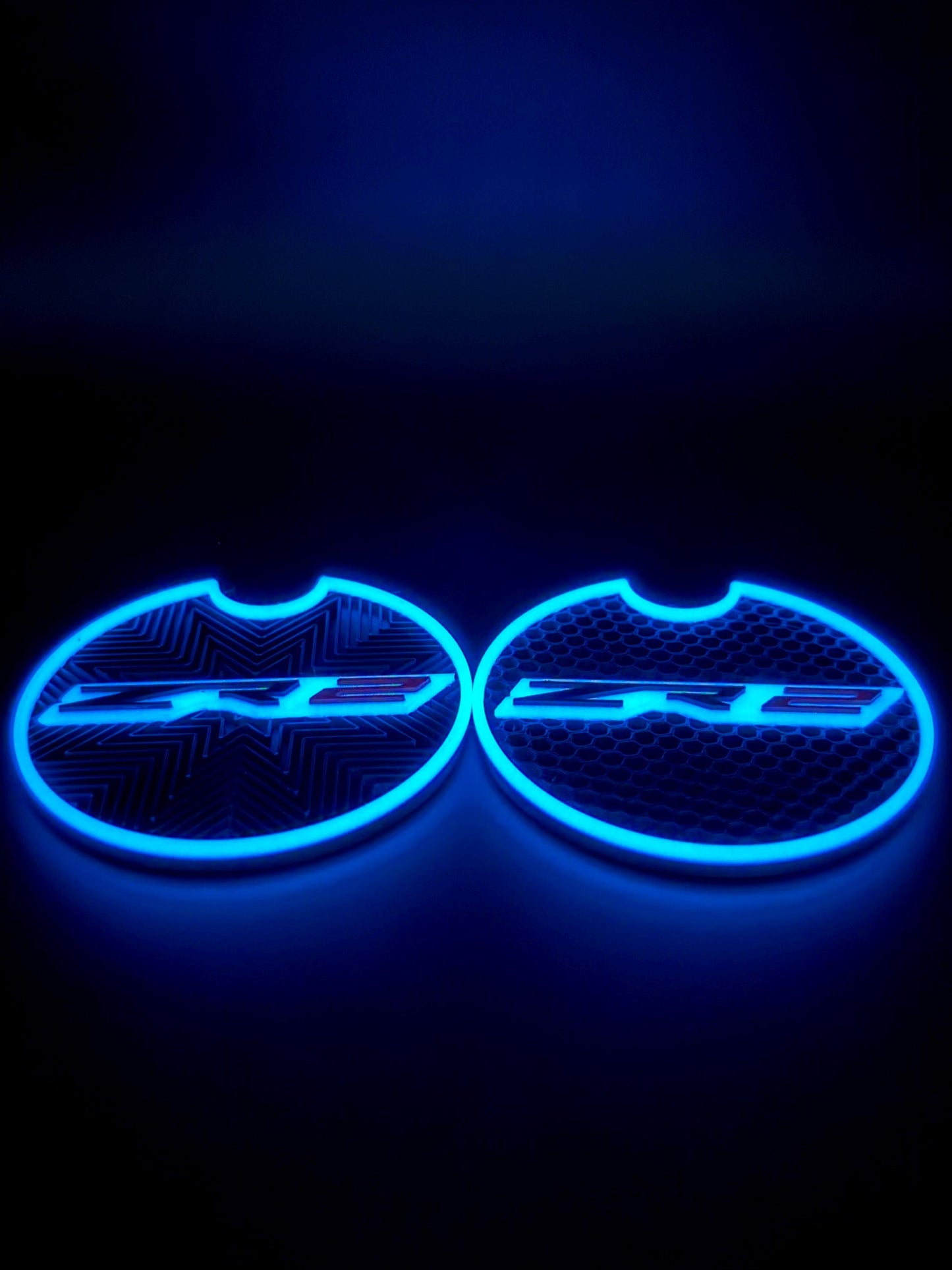 ZR2 Truck Coasters (Set of 2): Glow-in-the-Dark Chevy Silverado/Colorado Accessories