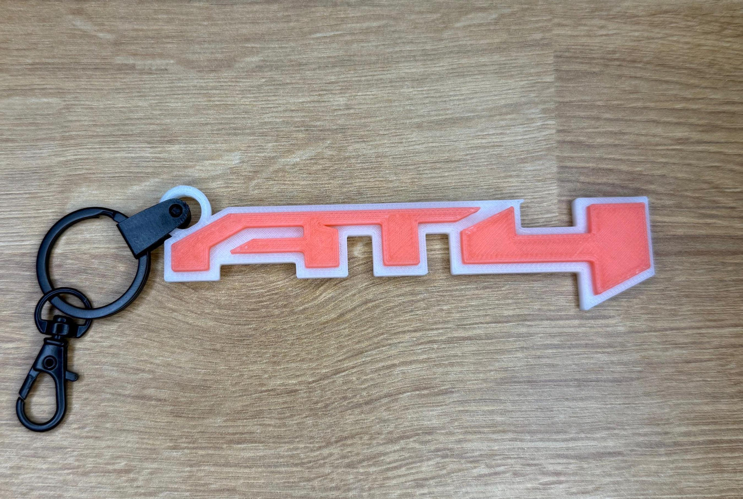 GMC AT4 Logo Keychain (Set of 2) - Glow in the Dark Truck Key Chain