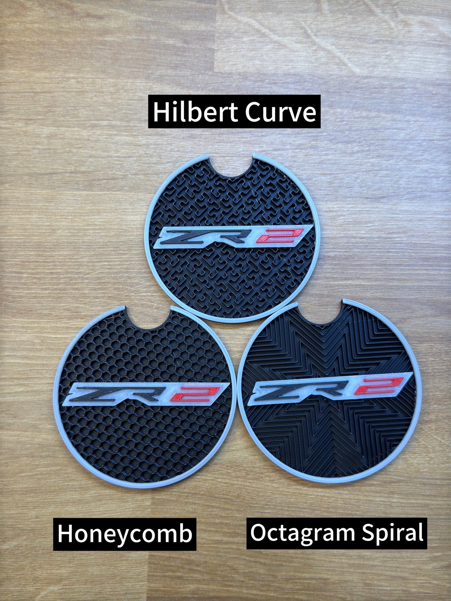 ZR2 Truck Coasters (Set of 2): Glow-in-the-Dark Chevy Silverado/Colorado Accessories