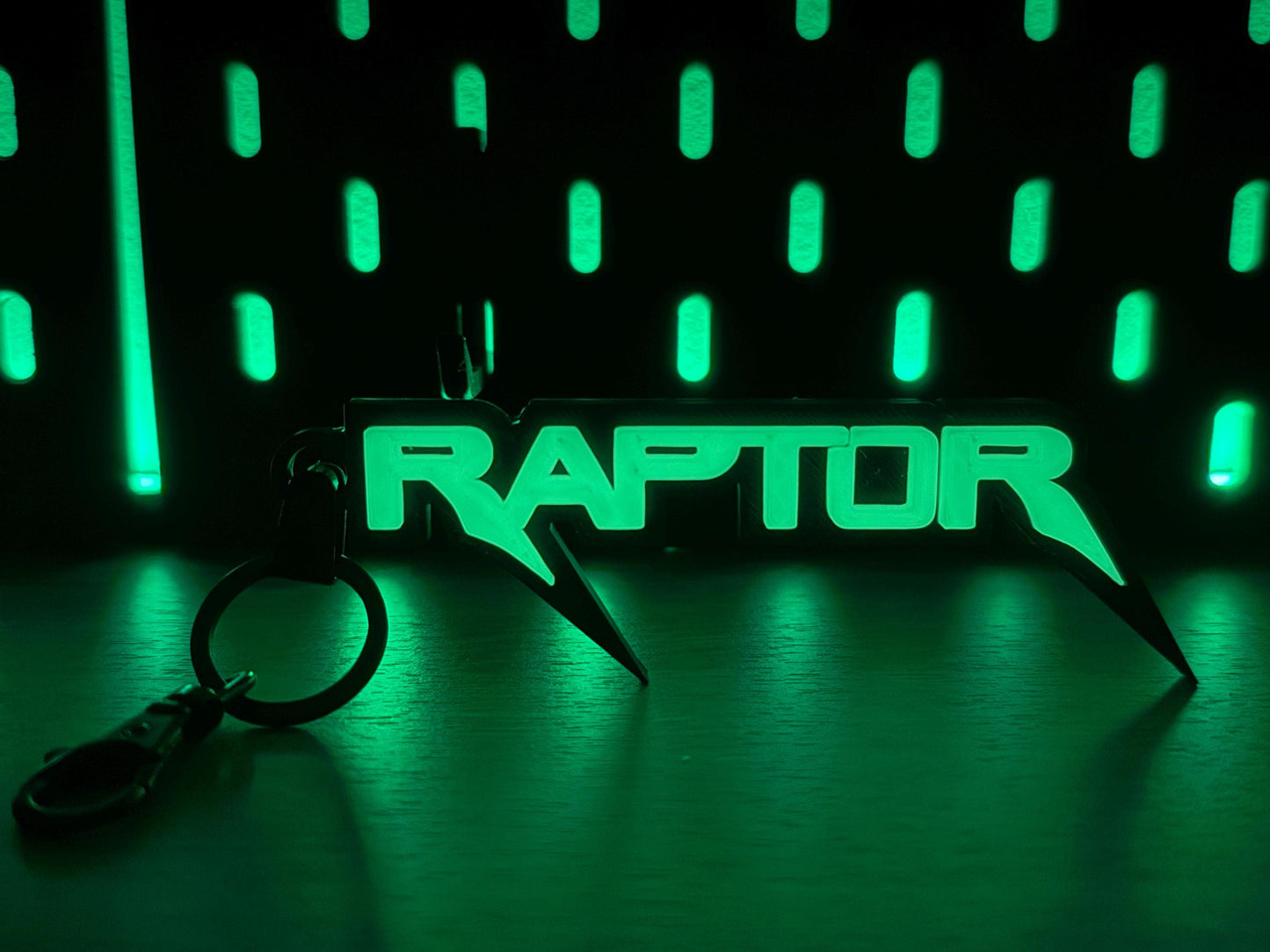 Ford Raptor Keychain Set: Glow-in-the-Dark Truck Accessories