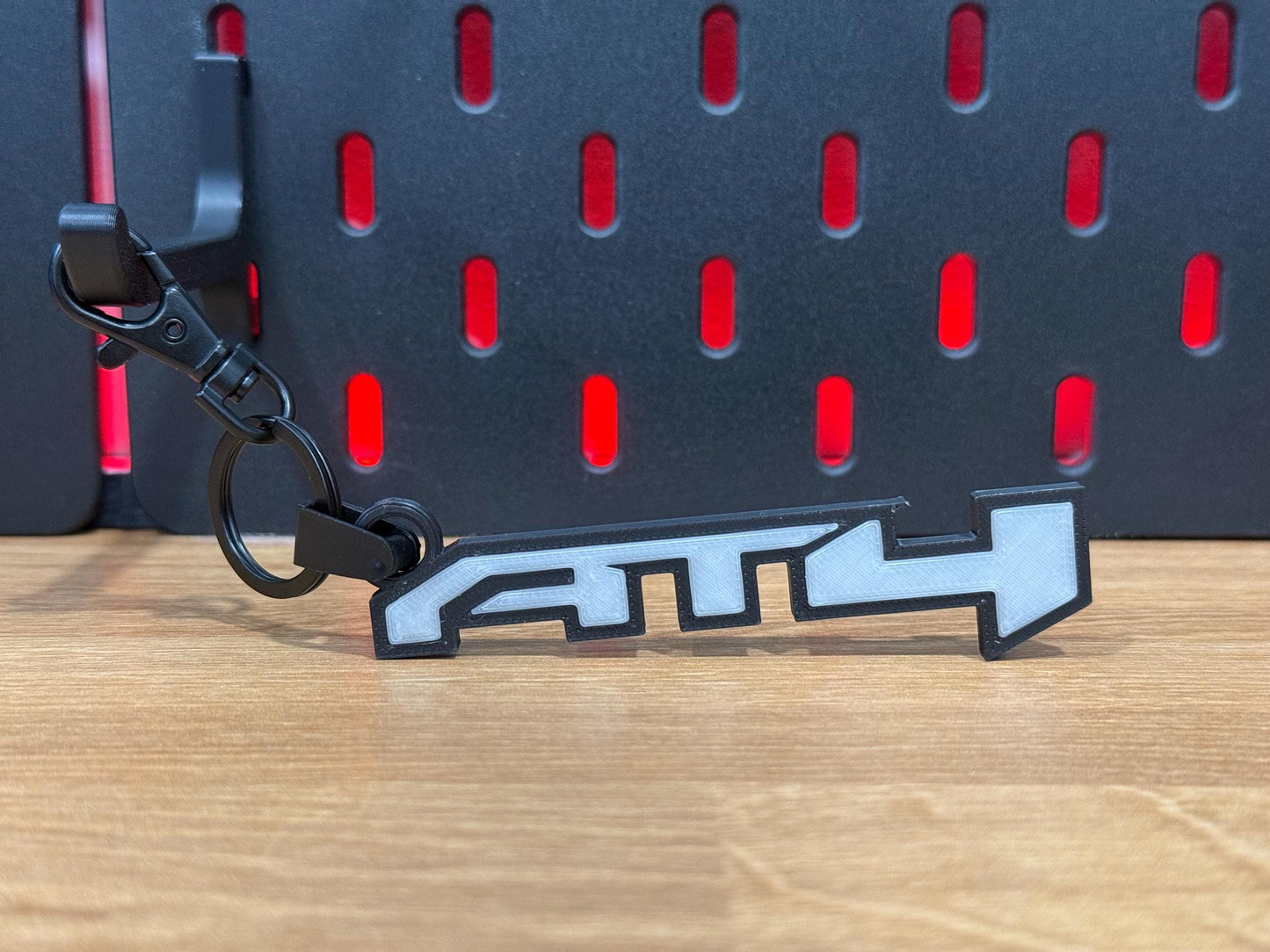 GMC AT4 Logo Keychain (Set of 2) - Glow in the Dark Truck Key Chain