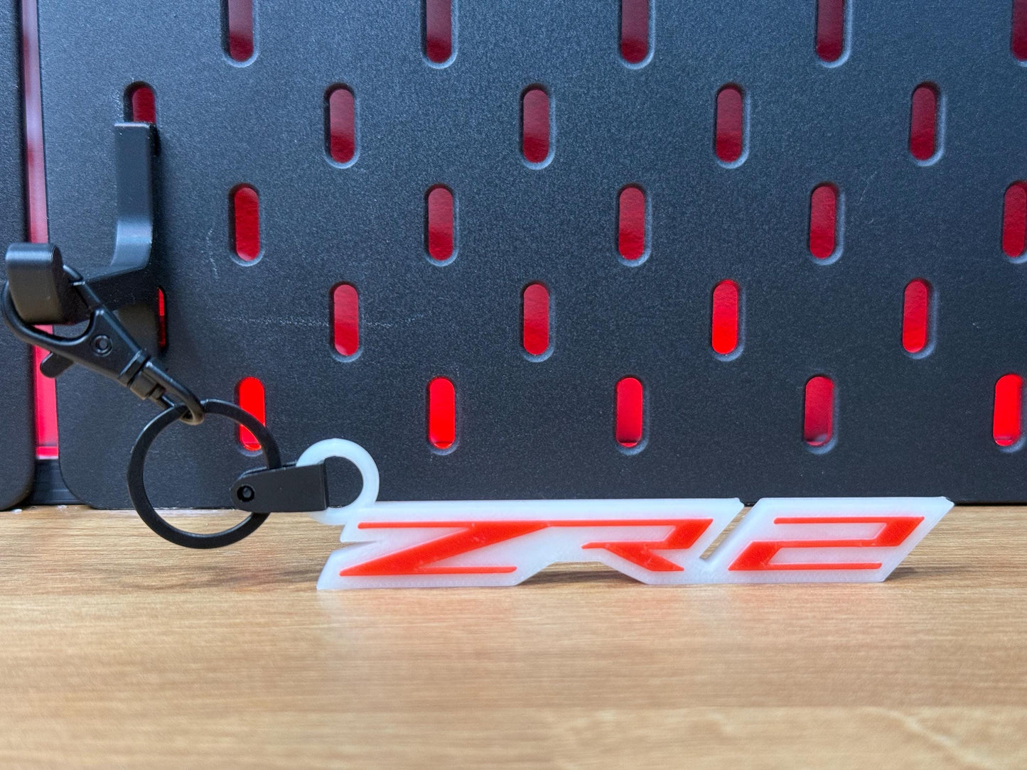 Chevrolet ZR2 Logo Keychain (Set of 2) - Glow in the Dark Car Accessories