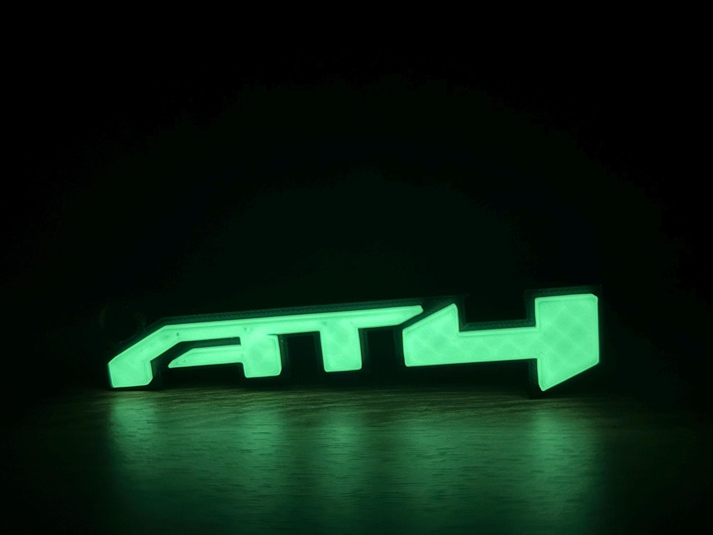 GMC AT4 Logo Keychain (Set of 2) - Glow in the Dark Truck Key Chain