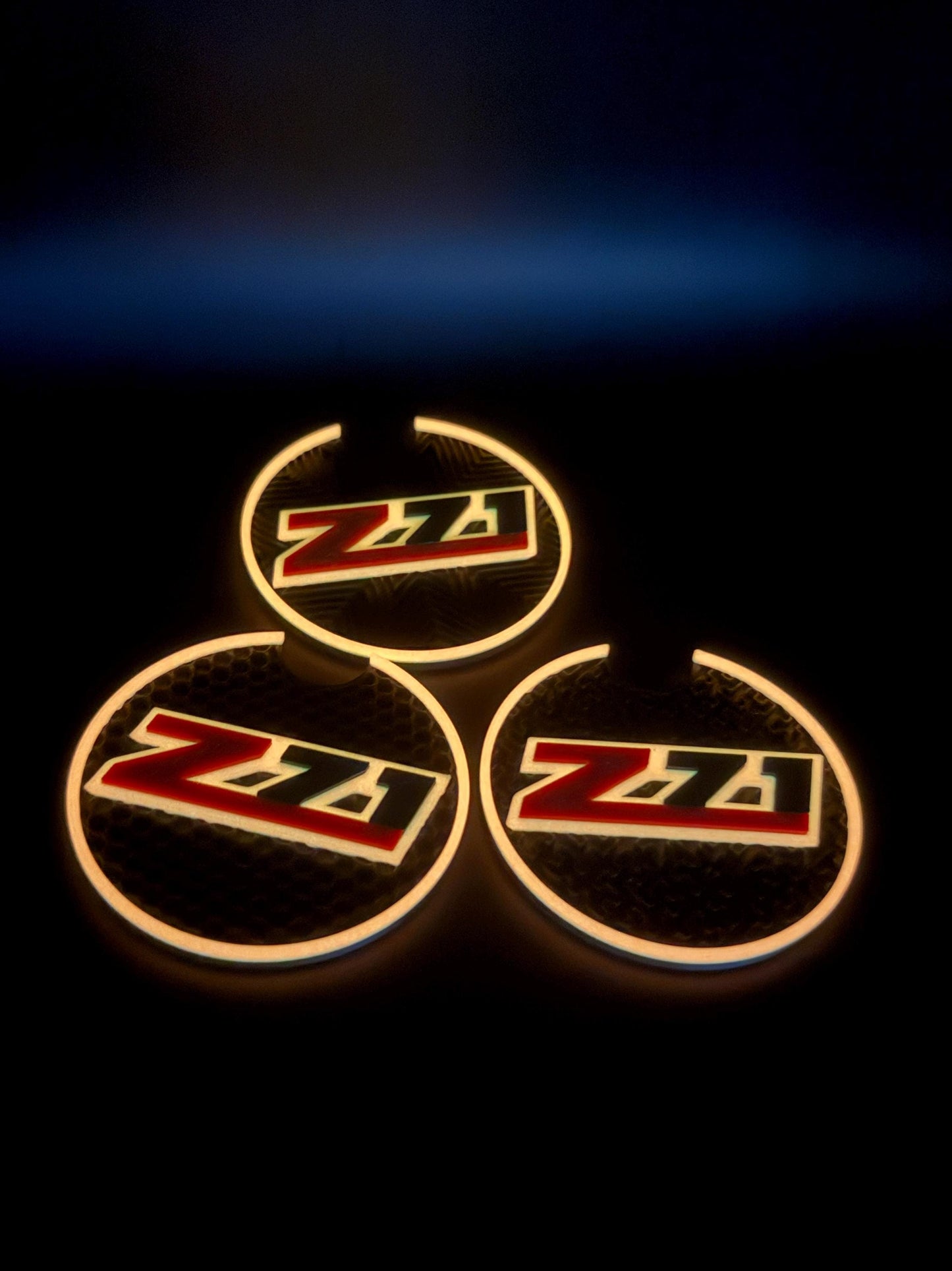 Glow in the Dark Coasters for Chevy Z71: Silverado, Tahoe, Suburban