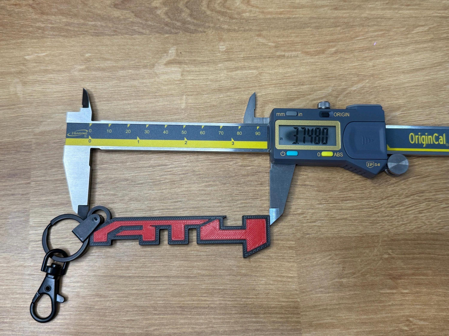 GMC AT4 Logo Keychain (Set of 2) - Glow in the Dark Truck Key Chain